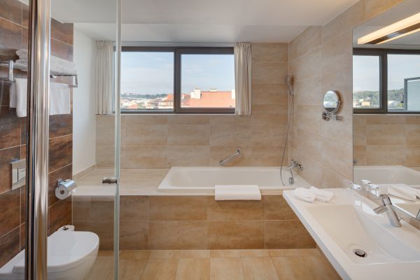 Superior room with terrace bathroom